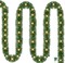 15 FT Prelit Artificial Christmas Garland with 35L Mini String Lights